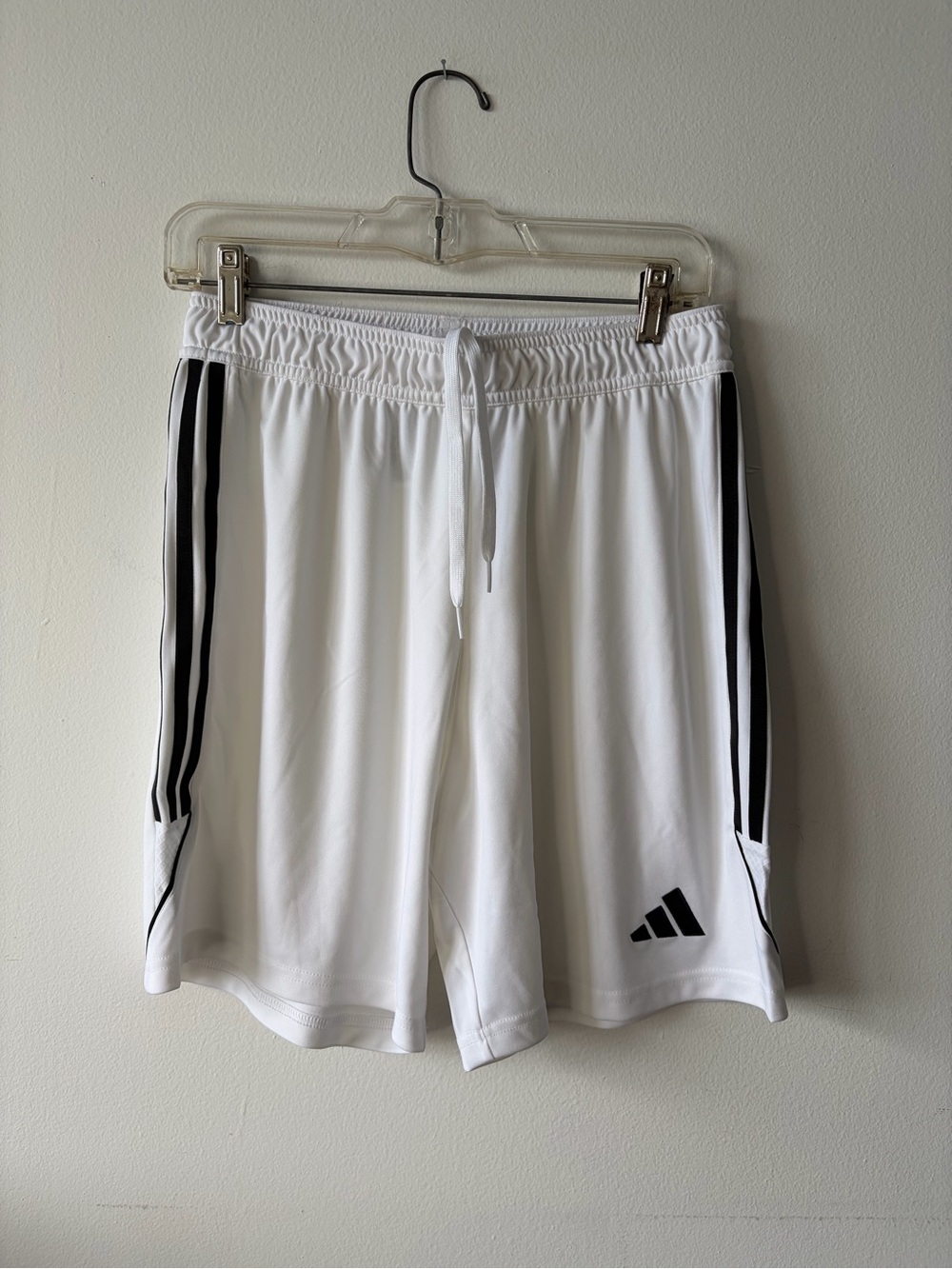 adidas Tiro 24 Soccer Shorts White Black Mens Size Medium M IB8083